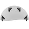 Flash Furniture Half Round 24 W, 47.5 L, 30 H, Chrome, Laminate, Particleboard, Steel, Wood Grain XU-A48-HCIRC-OAK-T-A-CAS-GG - alternate 6